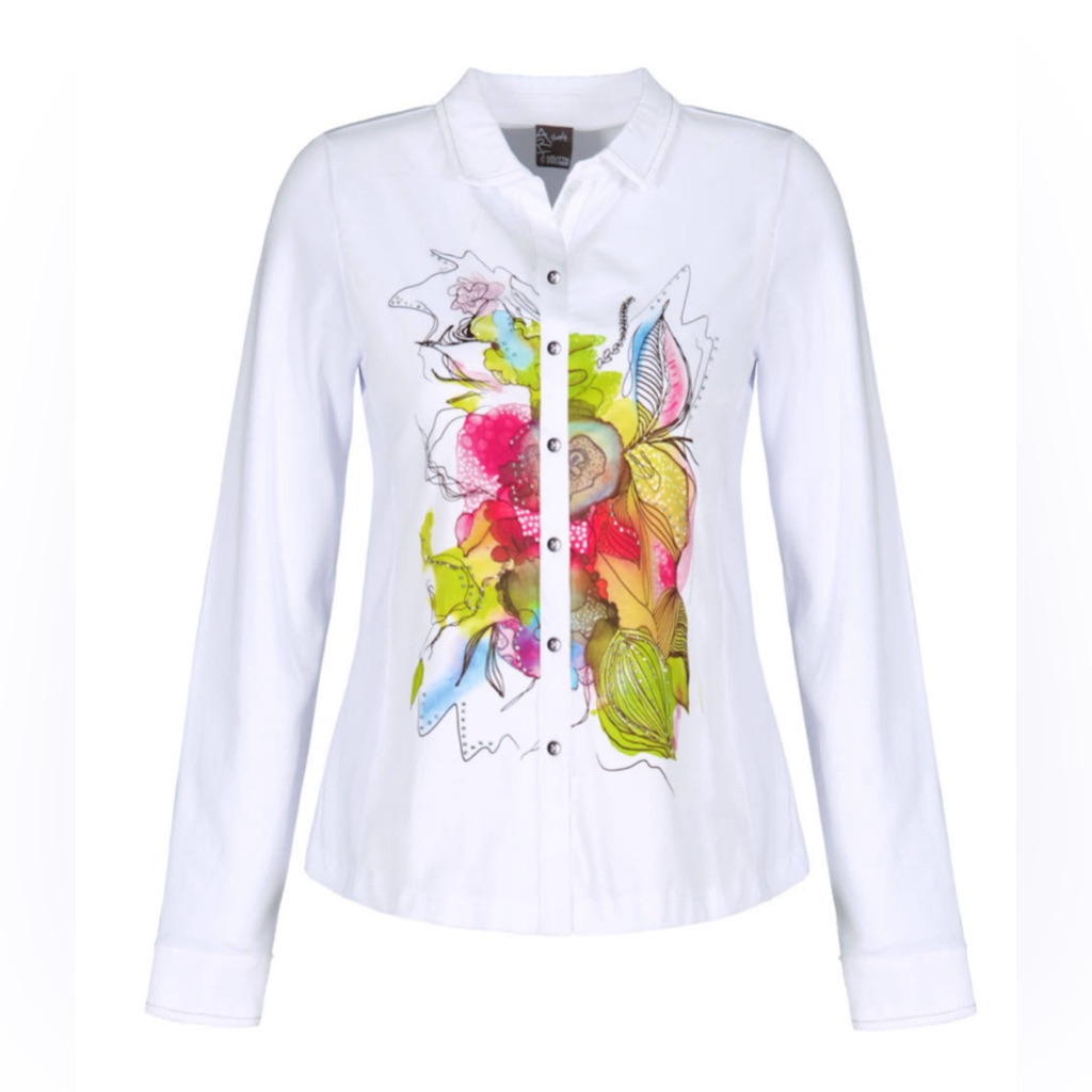 Size L ‘Vivacity’ Embellished Shirt From Canadian Maker Dolcezza